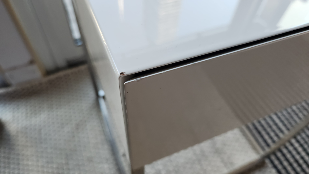 Structube Sora White End Table with Drawer - High Gloss - photo 3