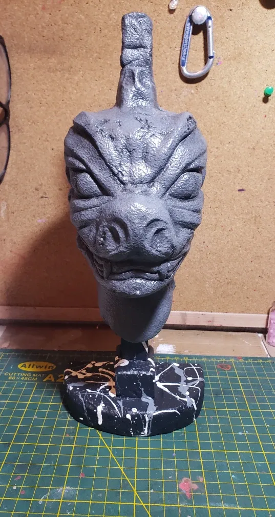 11 inch pazuzu head on a custom foam base thumbnail