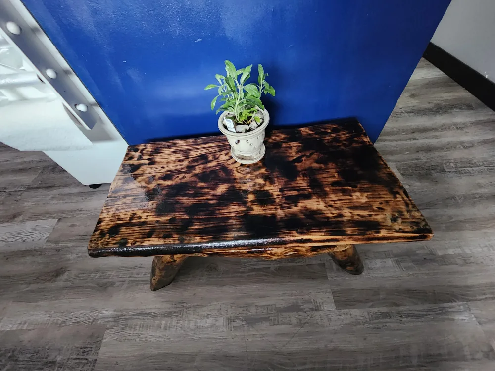Real handcrafted EPOXY wood table ! thumbnail