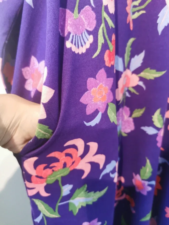 Natori Floral Print Maxi Dress - Size 1X image indicator(4)