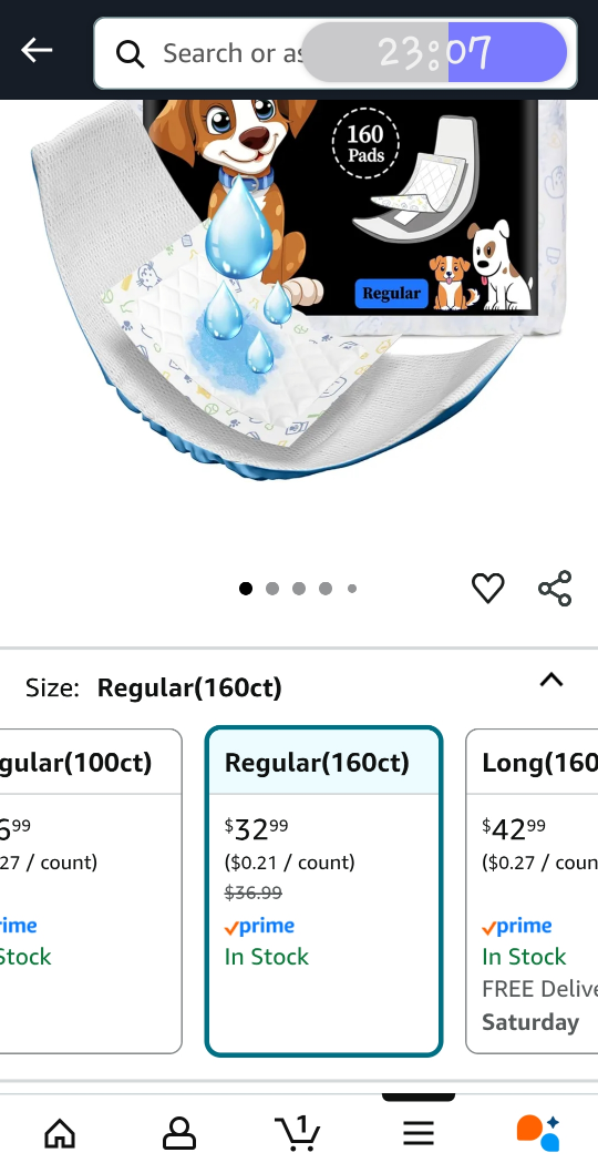 Dog Diaper Liners Disposable Booster Pads Regular 160ct - photo 3