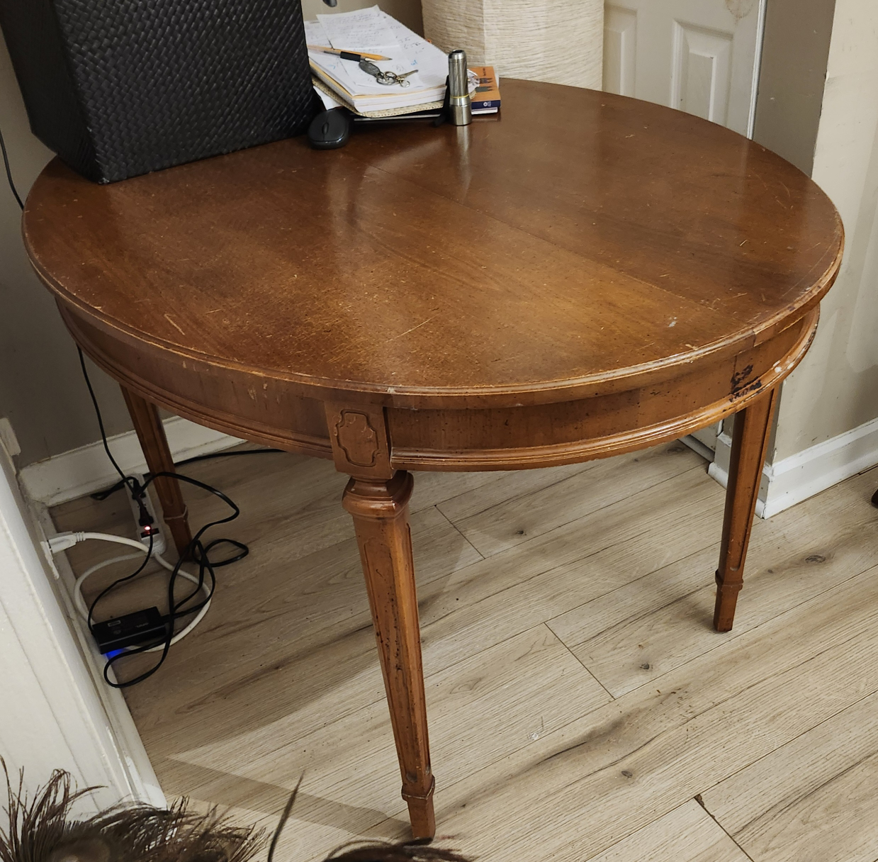 Round Wooden Dining Room Table