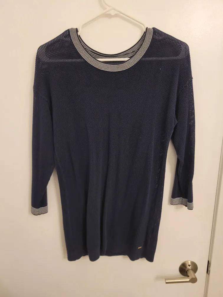 Tommy Hilfiger Navy Blue Knit - Size M thumbnail