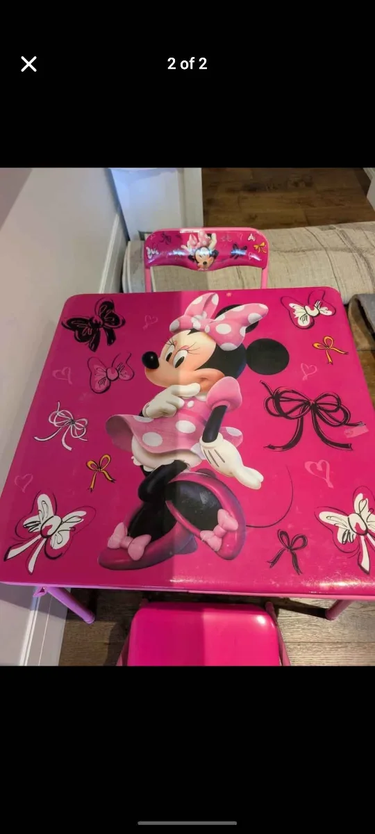 Minnie Mouse Kids Table & 2 Chairs image indicator(2)