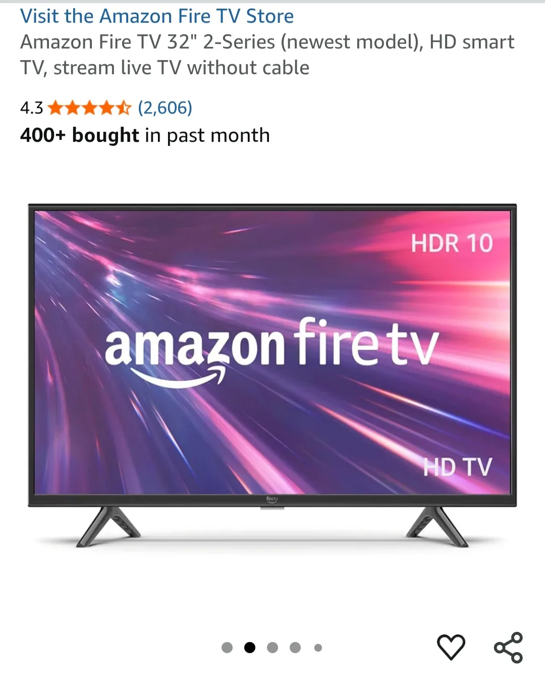 Amazon Fire TV 32" 2-Series HD Smart TV thumbnail