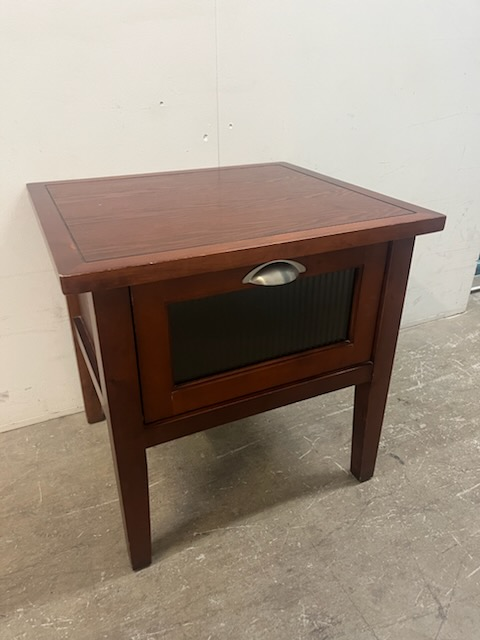 Brown Wood End Table
