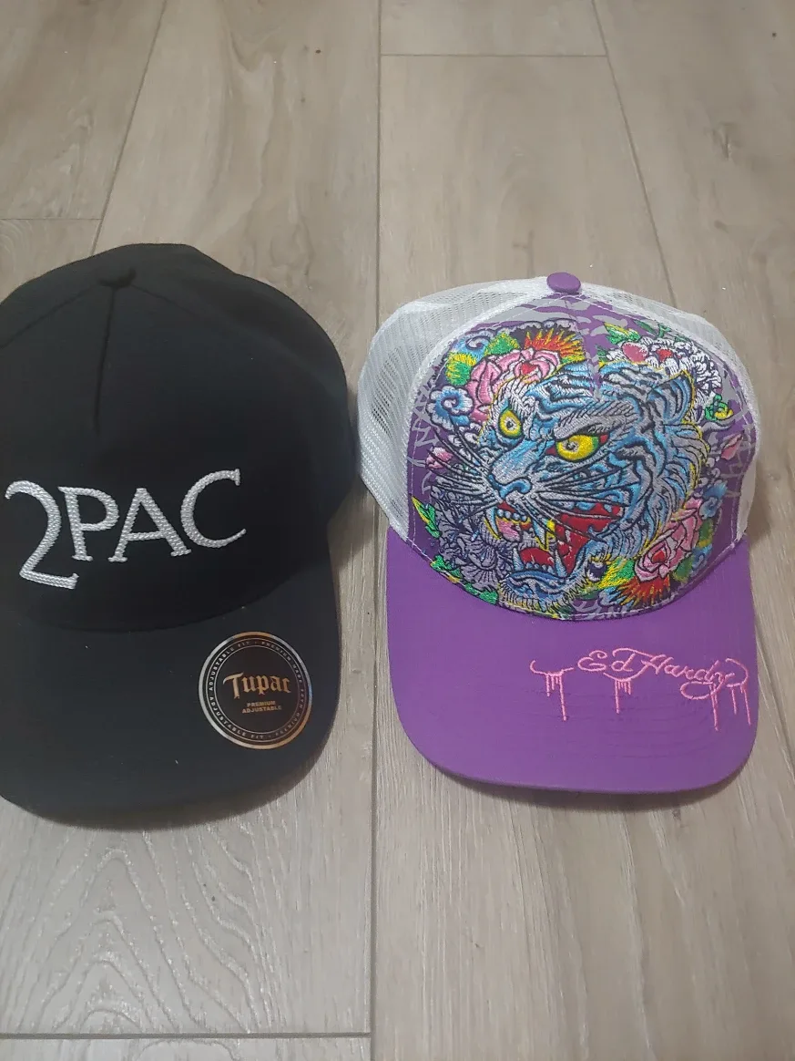 2Pac & Ed Hardy Baseball Caps- $10 each thumbnail