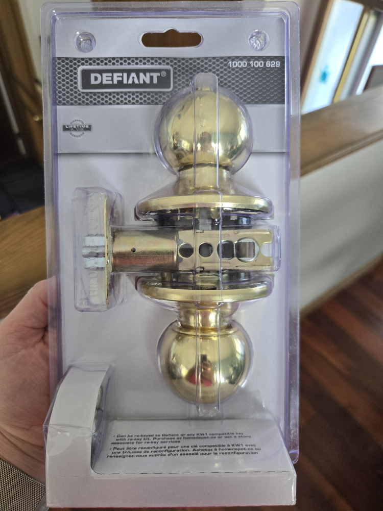 New Defiant Saturn Collection Polished Brass Knob - photo 2