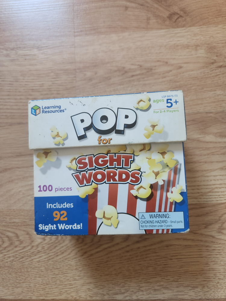 Learning Resources Pop for Sight Words Game