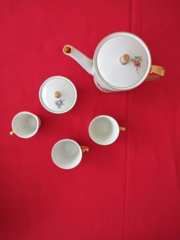 Vintage Italian Porcelain Coffee Set image indicator(5)