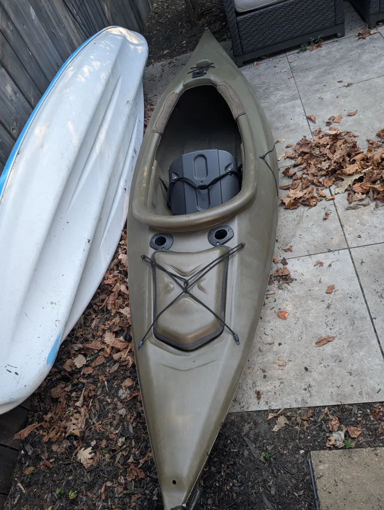Set of two Kayaks with paddles and kayak car rack image indicator(6)