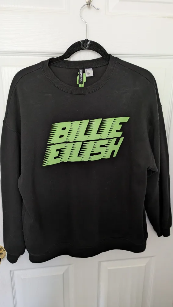Billie Eilish Black Sweatshirt thumbnail