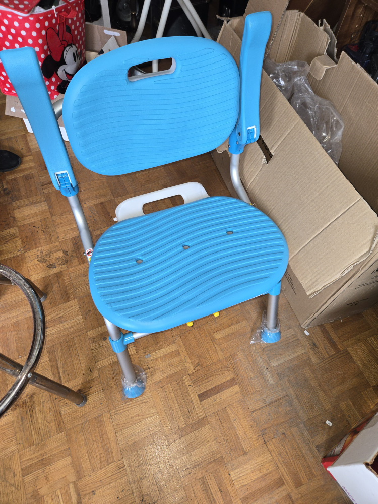 Folding Shower Chair with Armrest - New