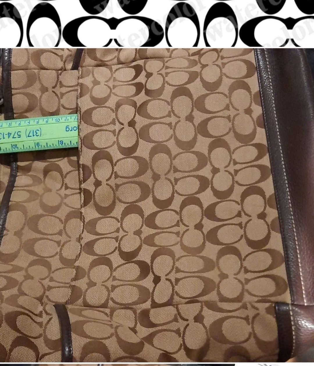 Coach Signature Brown XL Tote Bag image indicator(4)