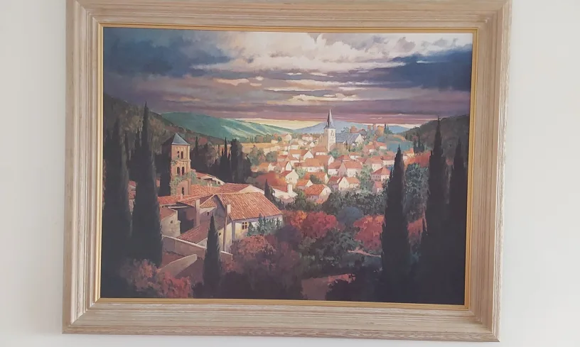 oil painting  Italian Tuscany scenery thumbnail
