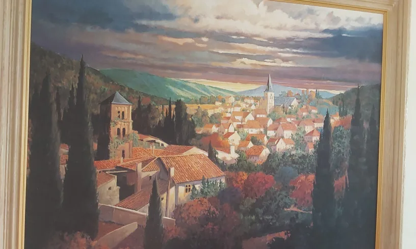 oil painting  Italian Tuscany scenery image indicator(2)