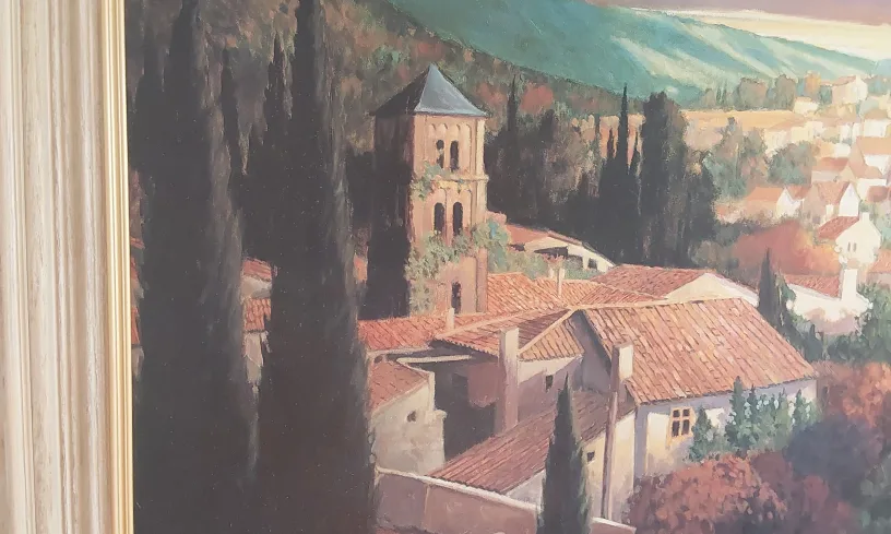 oil painting  Italian Tuscany scenery image indicator(3)