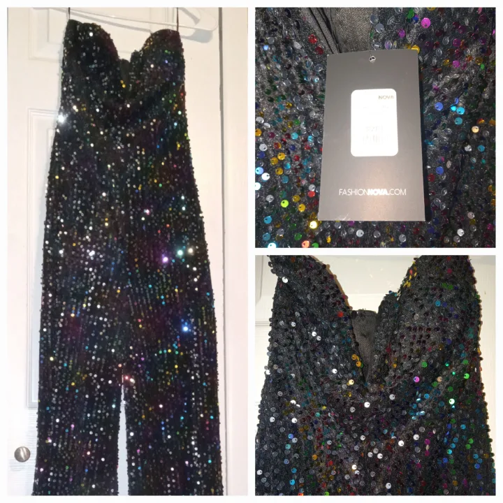 Pretty Sequin Party Romper thumbnail