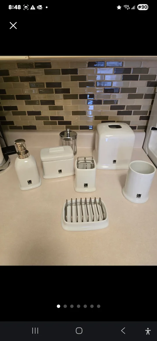 Umbra Bathroom Set - White thumbnail