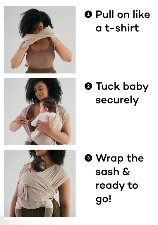 Konny Baby Carrier - Grey, Size M image indicator(6)