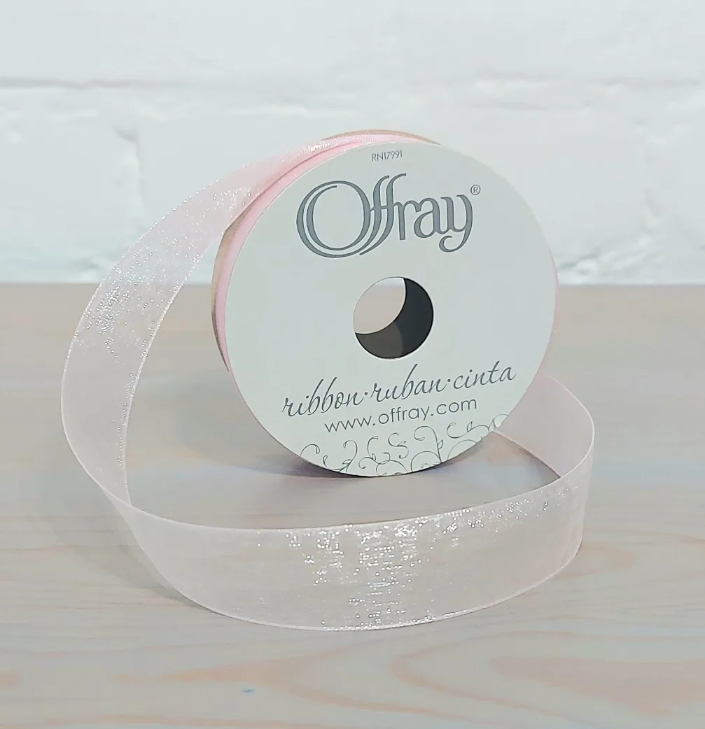 trade or $1! 🛍 pink chiffon ribbon spool thumbnail