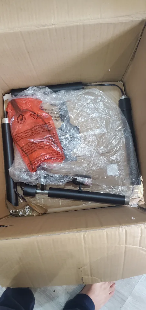 New Black Floor Lamp Base & White Shade image indicator(2)