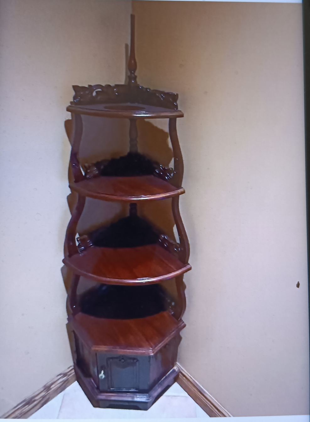 Wooden Corner Shelf