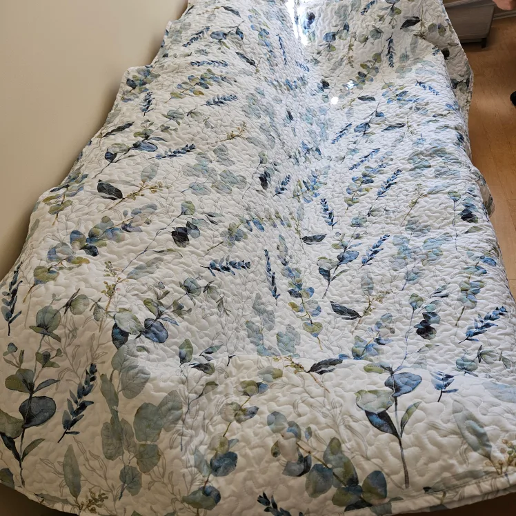 QE Home Floral Quilt coverlet set image indicator(2)