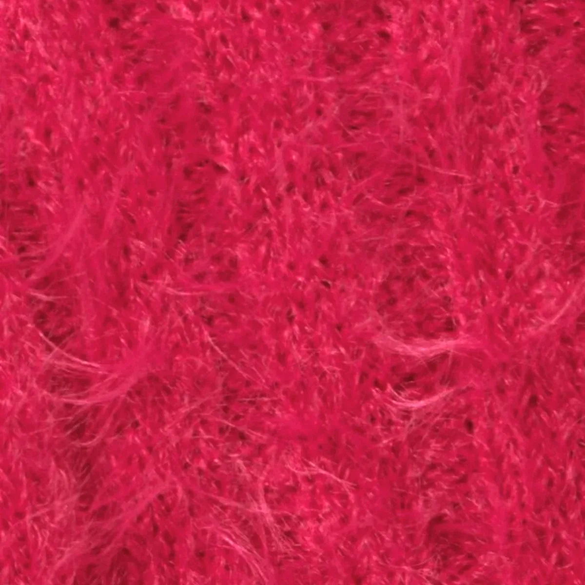 Brand new Garage Fuzzy Knit Tie-Front Cardigan - Pink image indicator(4)