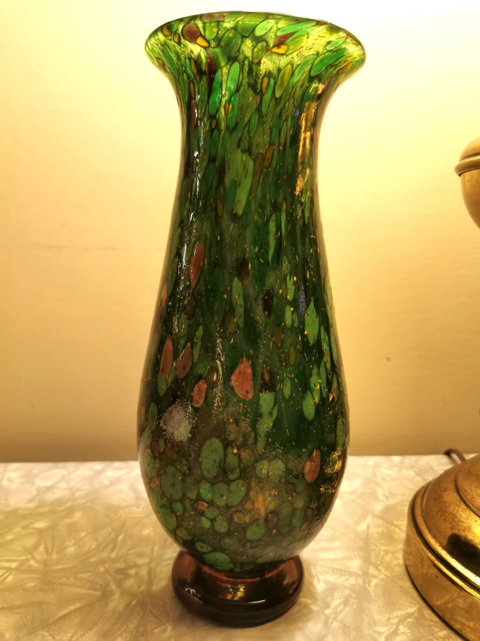 Johannes Chapman Green Art Glass Vase - photo 2