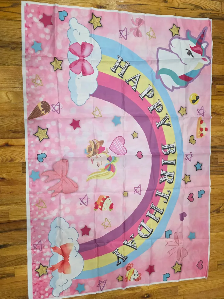 JoJo Siwa Happy Birthday Backdrop thumbnail