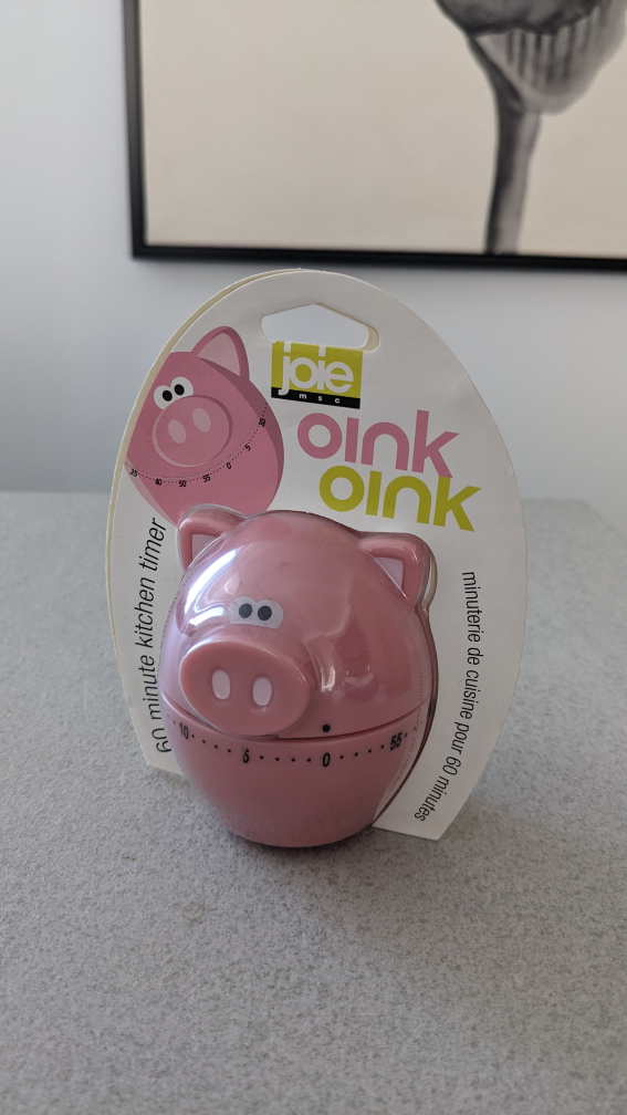 Joie Oink Oink 60-Minute Kitchen Timer - Pink