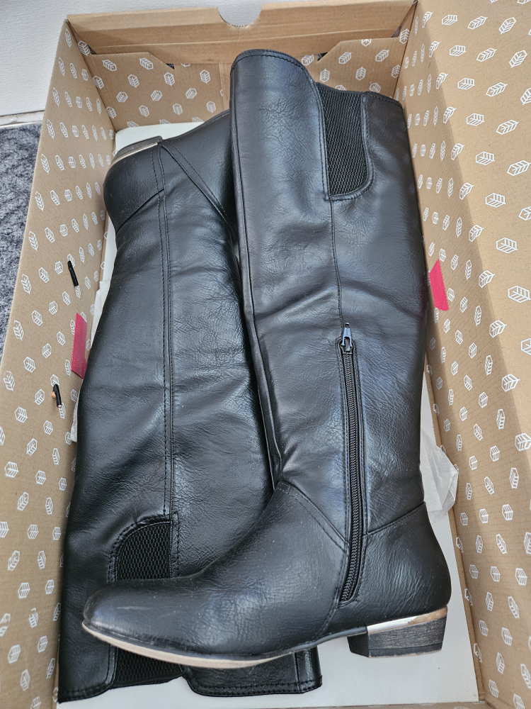 Call It Spring Black Knee-High Boots - Size 6 - photo 3