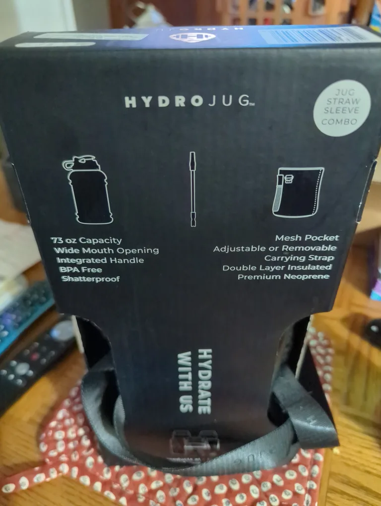HydroJug 73oz Water Bottle with Sleeve - New in Box image indicator(3)