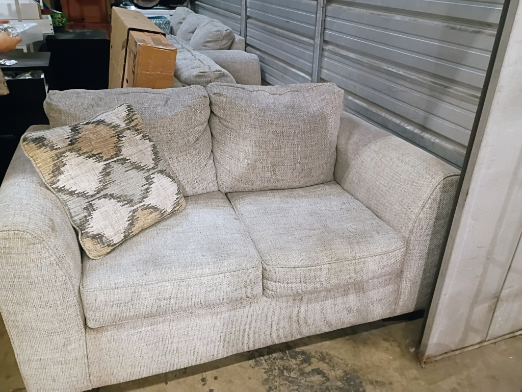 Neutral Sofa and Loveseat Set