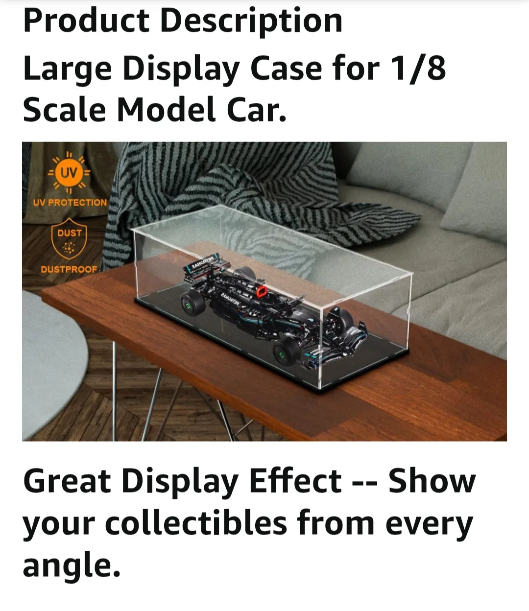 Acrylic Display Case 70x30x20cm image indicator(10)