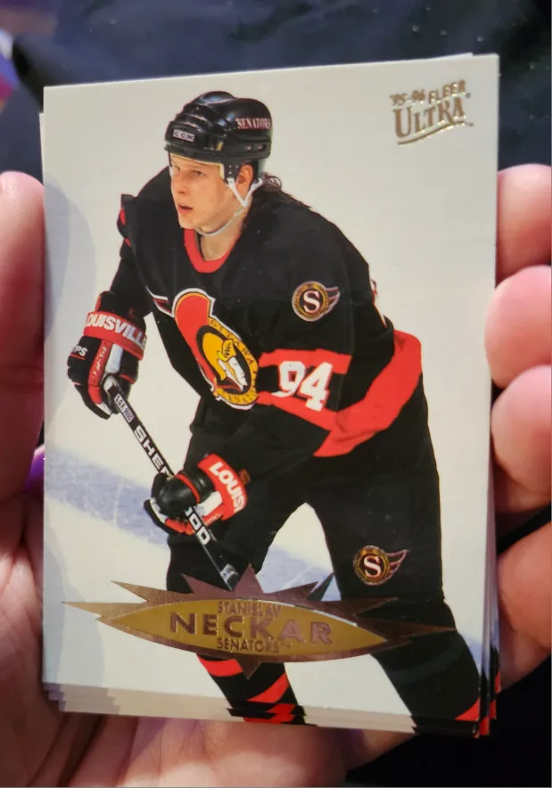 $1 each hockey cards 95/96 Ottawa senators image indicator(4)