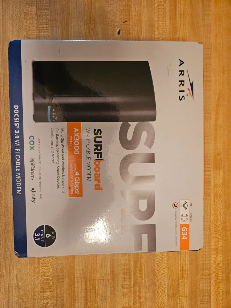 Arris SURFboard AX3000 WiFi Cable Modem G34