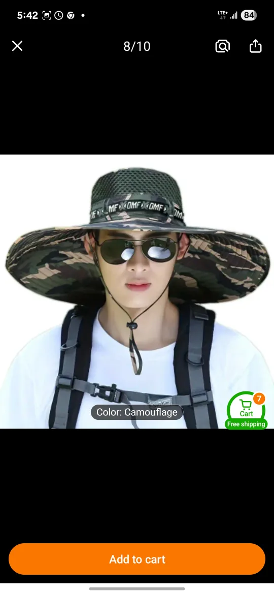 OMF Camouflage Sun Hat, Scarborough or  oshawa thumbnail