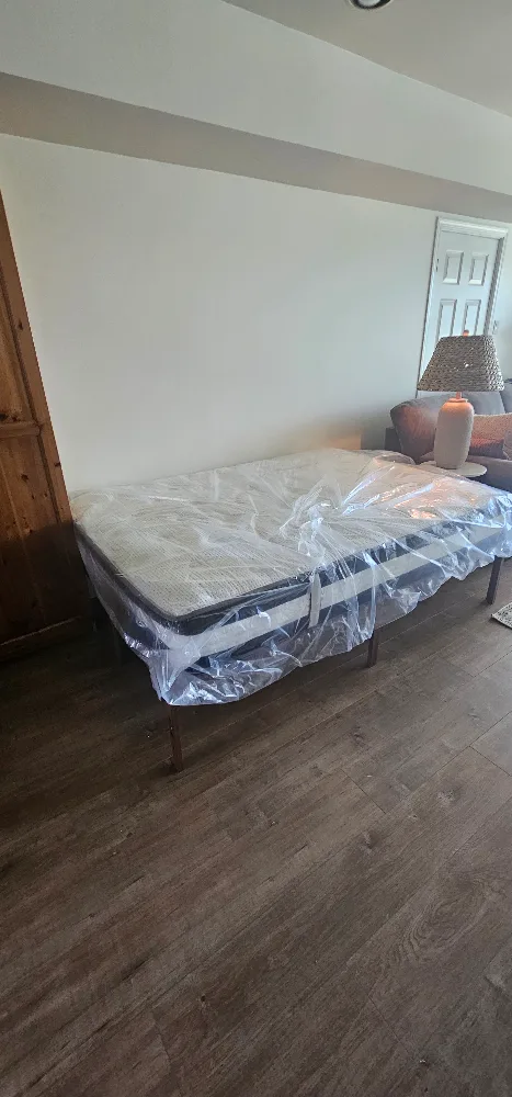 Double Mattress with metal bedframe thumbnail