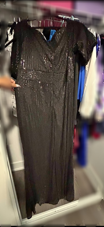 BNWT Black Sequence Evening Party Dress 2XL - photo 2