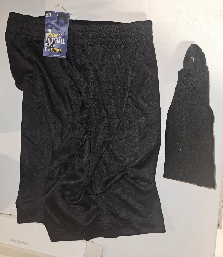 Soccer Black Shorts - Size S and Soccer socks thumbnail