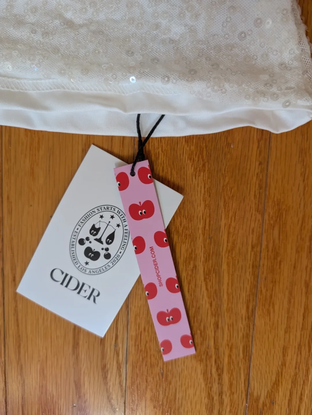 New Cider White Sequin Mini Dress image indicator(3)