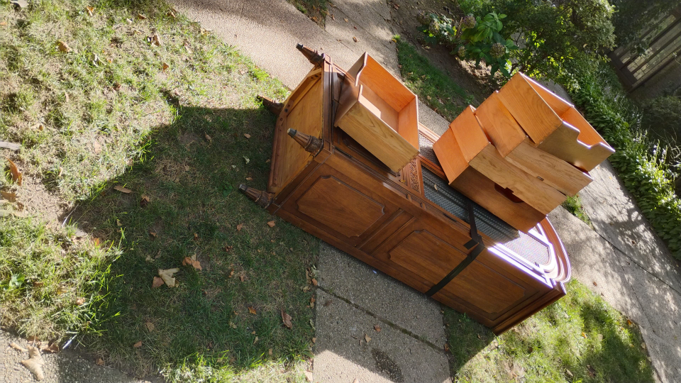 Vintage Wooden Dresser with Drawers - photo 5
