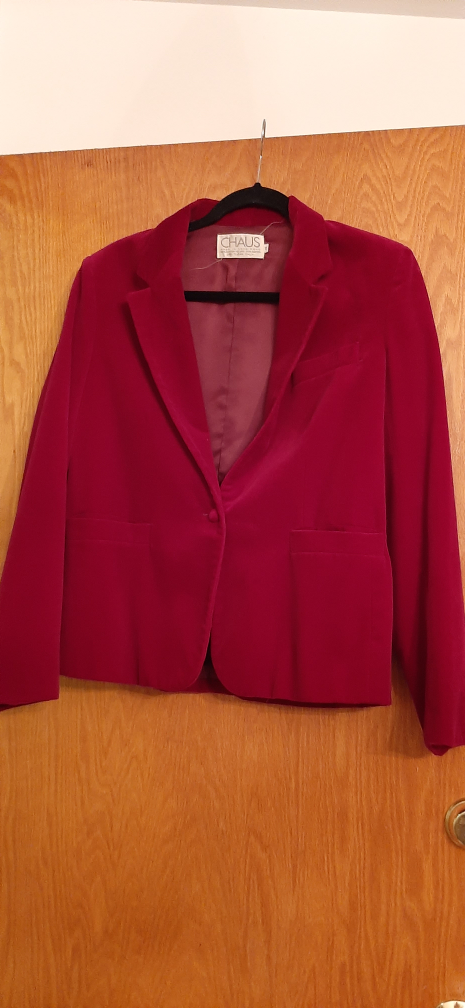 Vintage Chaus Velvet Blazer - Size 14