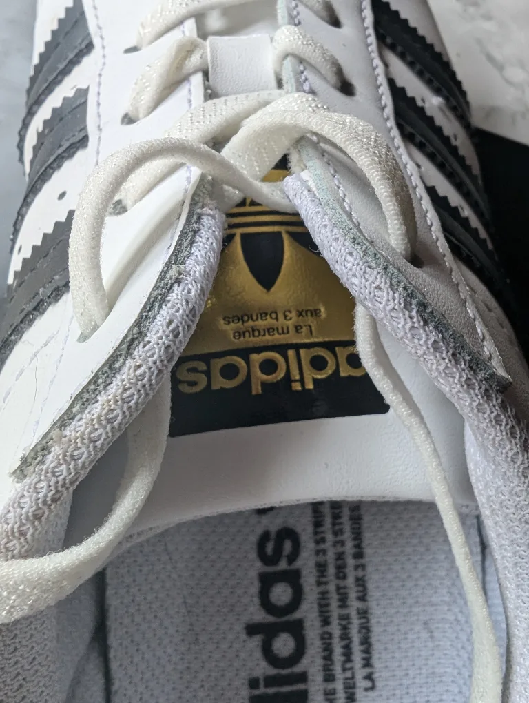 Adidas Superstar White & Black Sneakers image indicator(8)