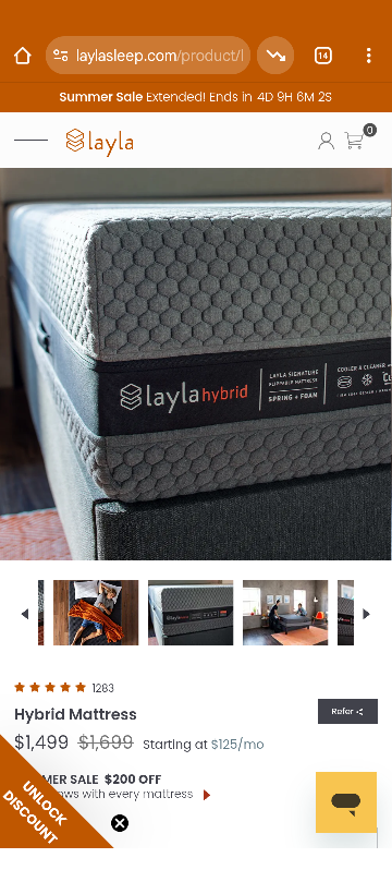 Layla Hybrid Mattress