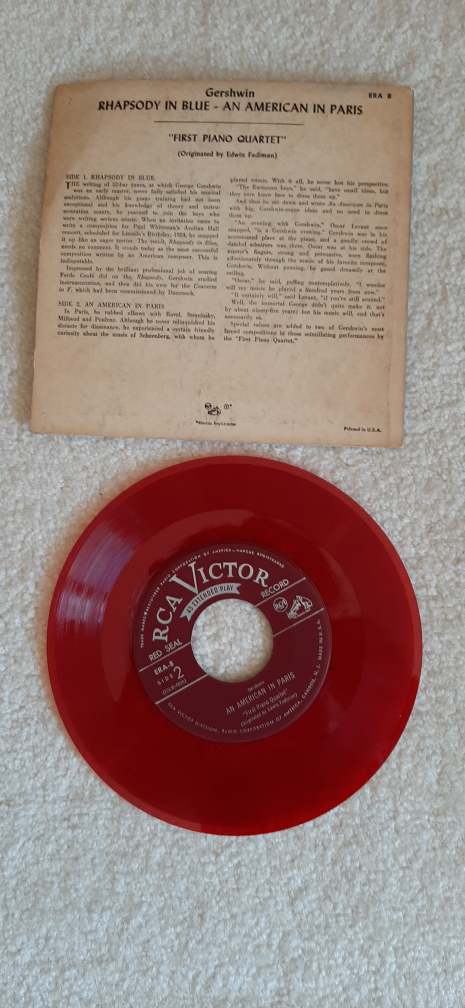 Gershwin Rhapsody in Blue RCA Victor Red Seal Record - photo 2