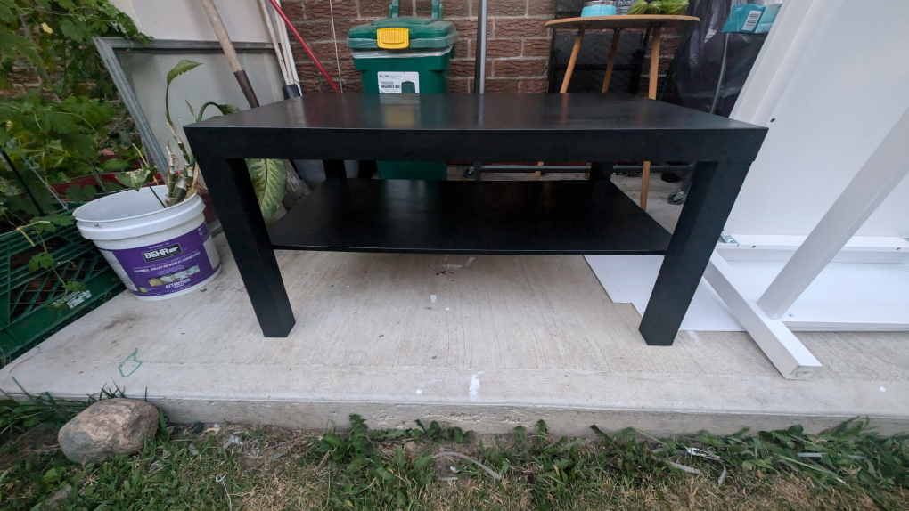 Black Coffee Table with Shelf - photo 5