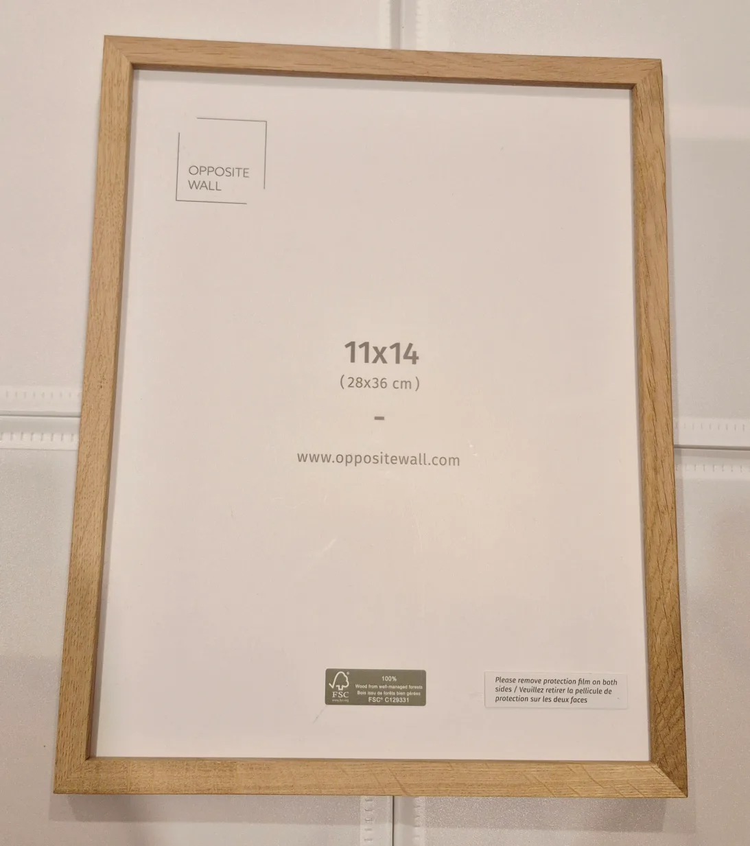 Opposite Wall 11x14 Oak Wood Frame (28x36 cm) thumbnail